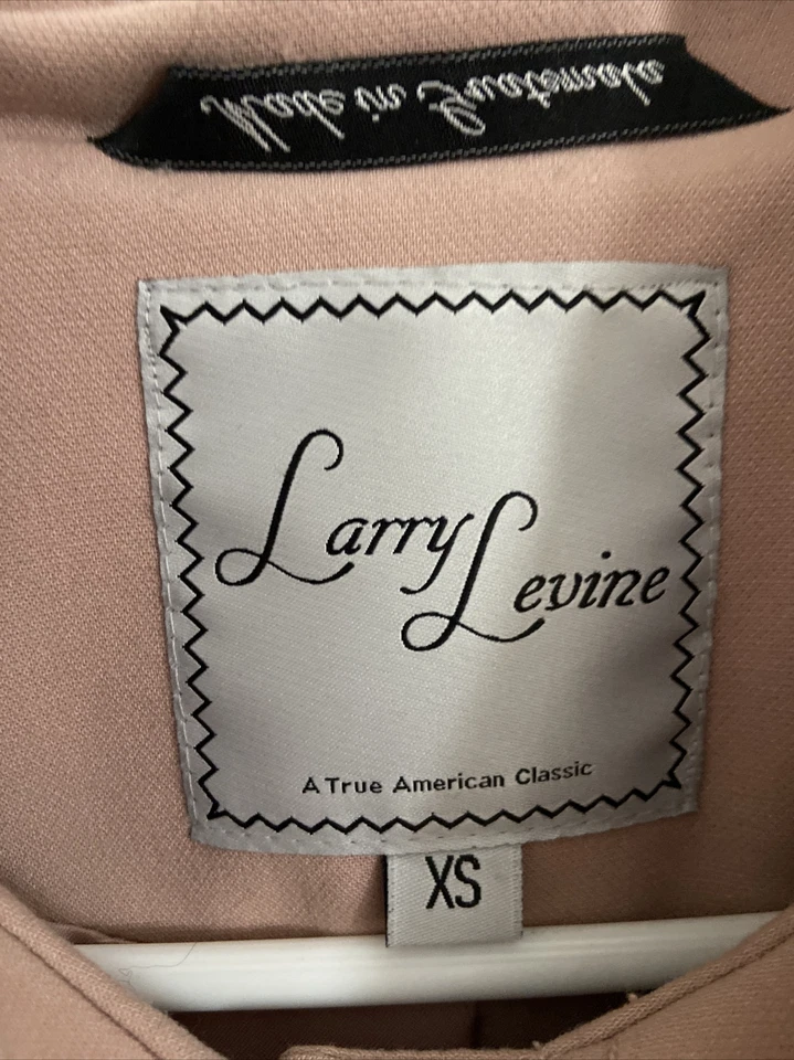 Larry Levine Vestido Abrigo Rosa Talla XS Foto 3 de 4
