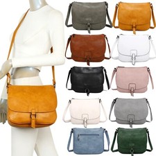 Ladies Women Long Strap Cross Body Bag Leather Shoulder Satchel Handbag New