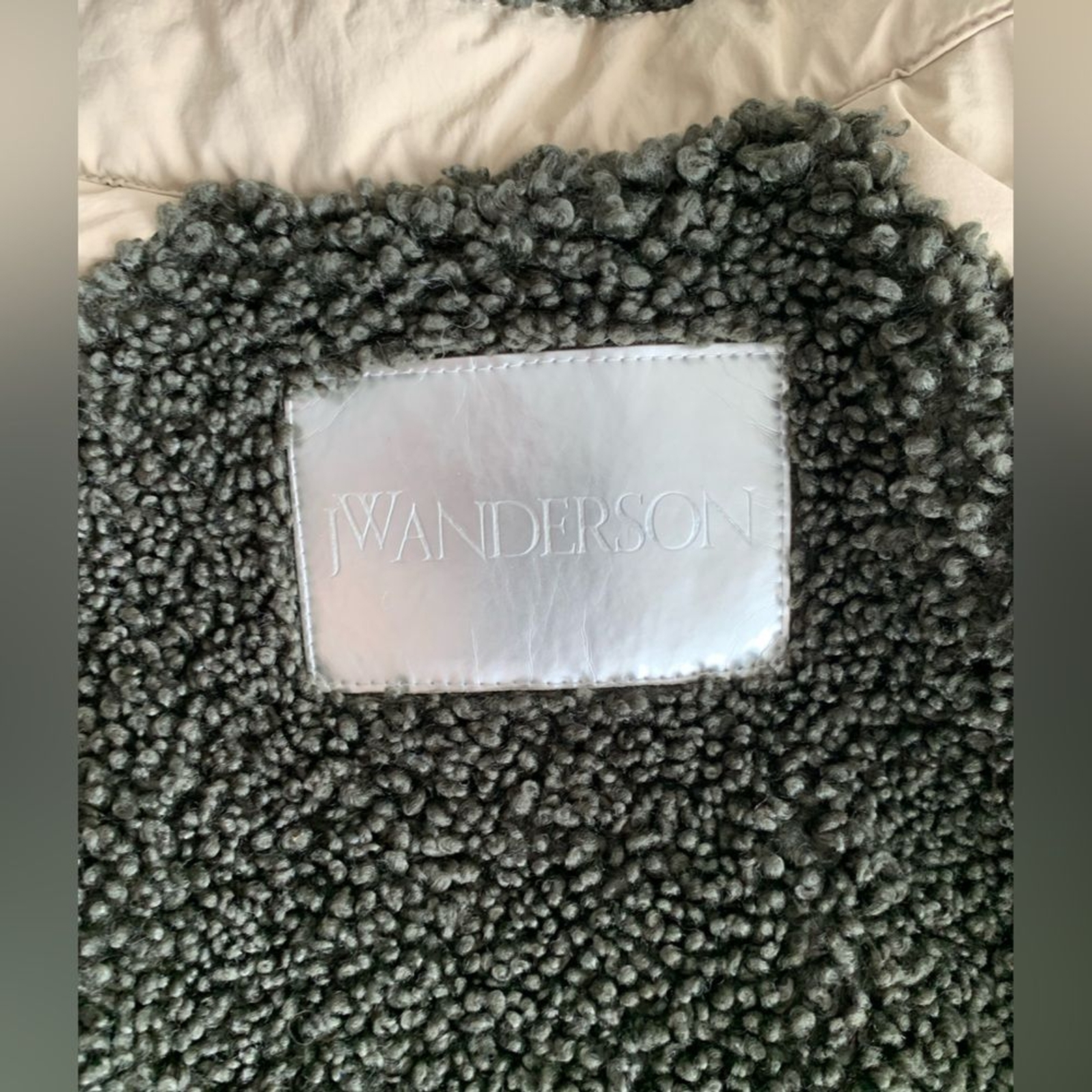 RRP US$790 JW Anderson unisex color block jacket in dark forest green L