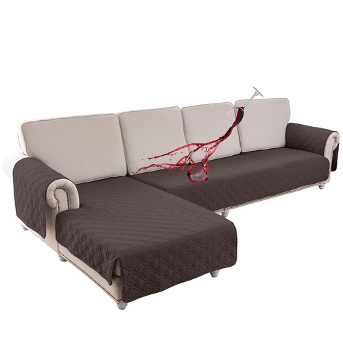 Couch Slipcover Waterproof L Shape Sofa Cover Sectional Couch Chaise Lounge - 第 60/66 張圖片