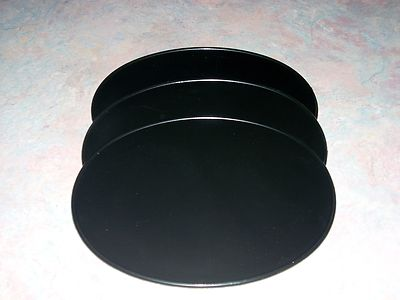 #ad 3 BLACK OVAL NUMBER PLATES 9 x 11 VINTAGE KAWASAKI SUZUKI KX YAMAHA YZ HONDA JAW $22.95