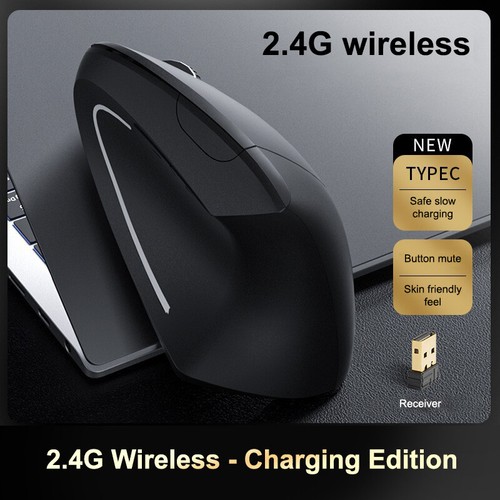 Vertical Mouse Rgonomic Gaming Mouse Bluetooth 2.4GHz Wireless Optical Mice - Afbeelding 14 van 16
