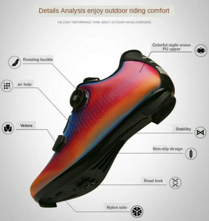 Zapatos de ciclismo de montaña unisex autobloqueantes bicicleta al aire libre bicicleta 42/8 M - 10,5 W Foto 4 de 4