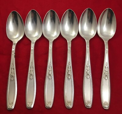 1847 Rogers Bros AMBASSADOR 6-Teaspoons International Silver Plate 1919