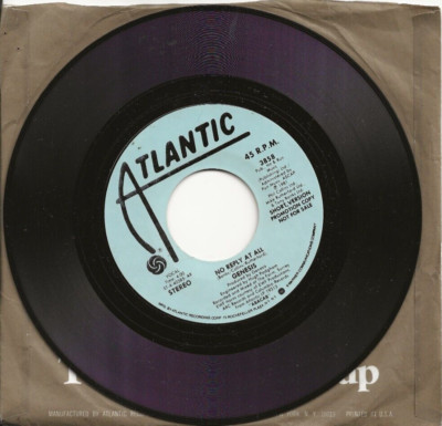 GENESIS NO REPLY AT ALL 2 VERSIONS RARE 7 INCH USA PROMO VINYL SINGLE