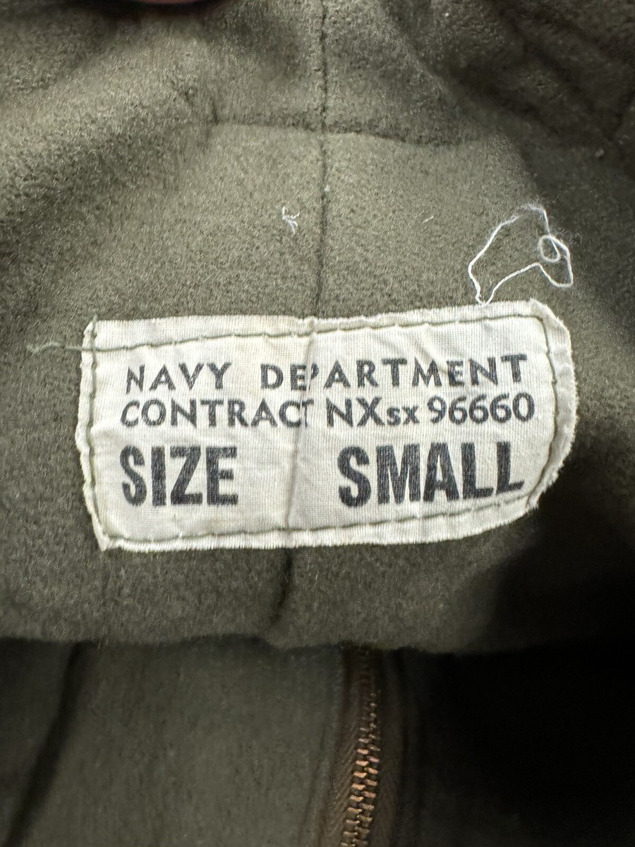 Vintage 1940s US Navy Deck Overalls USN Bib Stencil Pants WWII