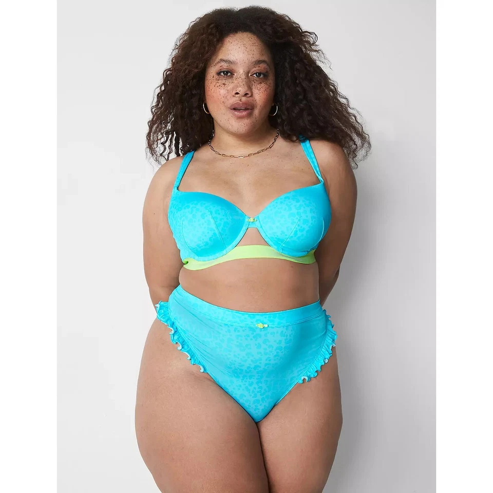 Tanga Lane Bryant Cacique Micro Volantes Panty 26/28 Foto 3 de 3