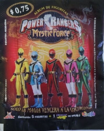 Argentina 2006 Figus Power Rangers Mystic Force Sticker Pack - Afbeelding 1 van 2