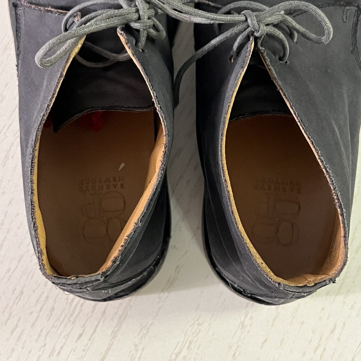 Barney’s New York Men\'s Gray Leather Low Chukka Boots Size 11 Made in Italy Barneys New York Boots Mens 7M Gray CO-OP Lace Up Leather  main image 4