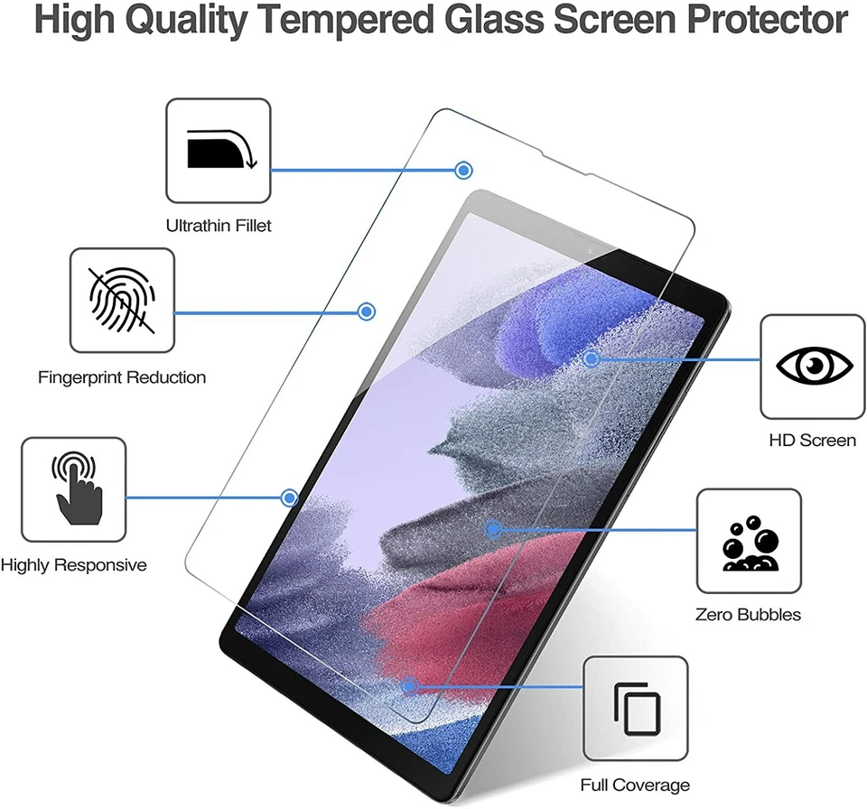 Macro 3X Screen Protector for Samsung Galaxy Tab A7 Lite 8.7" 2021 SM-T220/T225 - Image 2 of 4