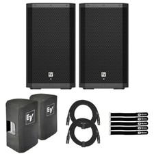 Electro-Voice ZLX-12P-G2-US 12" Powered Speakers 2-Pack with Covers