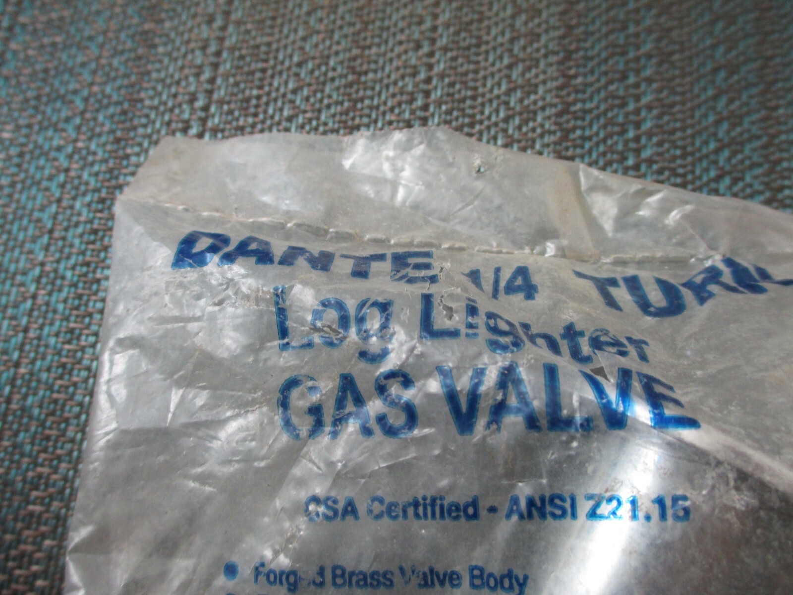 Gas Valve   Angle 1/2 Inch  New!
