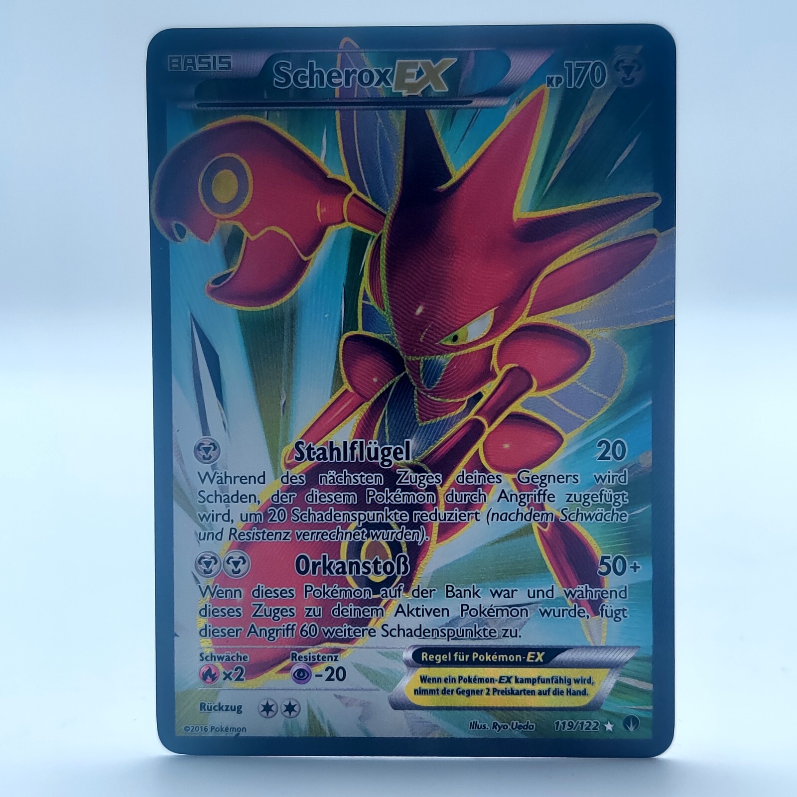 Pokemon TCG Sherox EX Full Art 119/122 Turbo Fever 2016