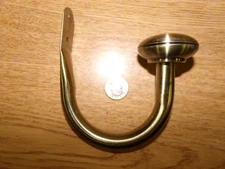 NEW Brass-Like Coat/Towel Hook Approx 5"   *FREE SHIPPING*