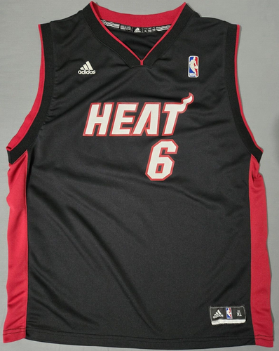adidas lebron james trikot herren XL EG TG #6 Miami Heat