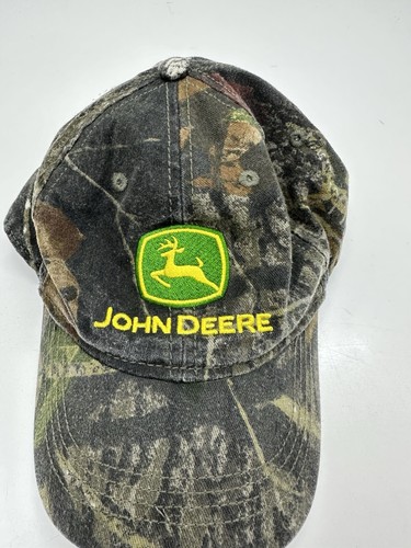 John Deere Kids Baseball Hat Brown Camo Logo Embroidered - Picture 2 of 9