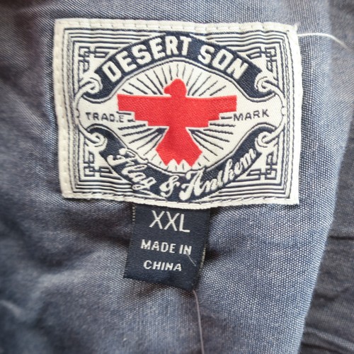 Camisa occidental Flag & Anthem Desert Son Dierks Bentley Pearl Snap para hombre XXL 2XL - Imagen 8 de 10