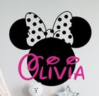 Girls Name with Princess Personalised Wall Art Decal Kids room Nursery  Sticker