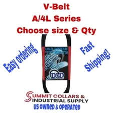 D&D DURA-PRIME PowerDrive V-Belts Choose your Size and QTY A/4L Series