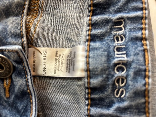Womans Designer Jeans Maurices size 15 16 Long - Picture 3 of 4
