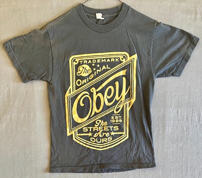 OBEY T Shirt Political T Shirt Propaganda T Shirt Mens Small T Shirt