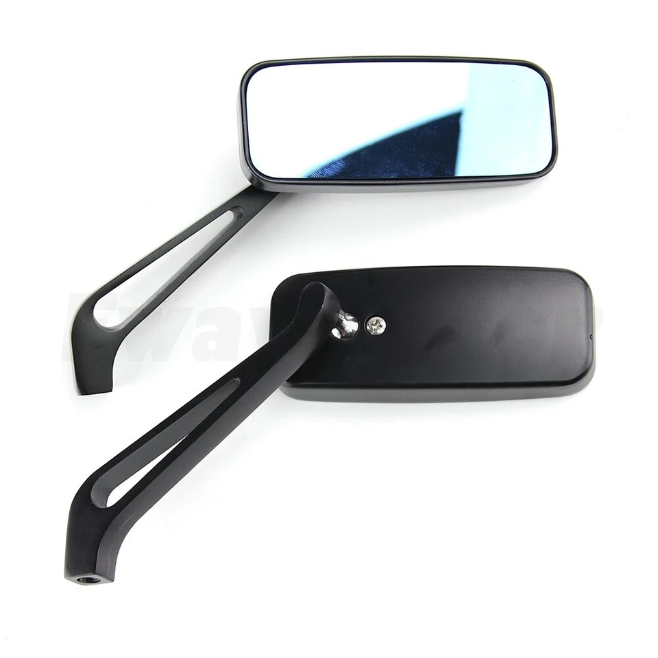 Motorcycle Rearview Side Mirror 8/10mm For Harley Sportster XL1200 Honda Yamaha - Image 3 of 4