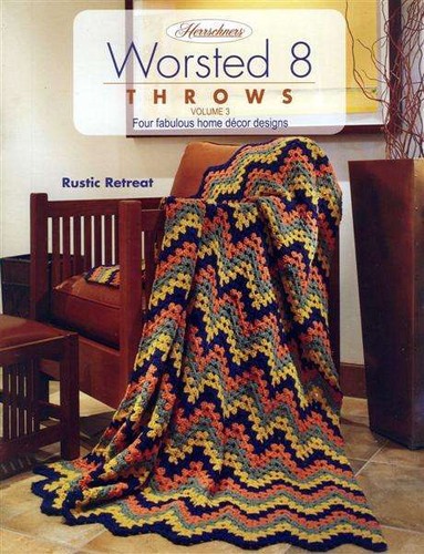 NEW HERRSCHNERS WORSTED 8 THROWS VOLUME 3 GREAT DESIGNS - Picture 1 of 4