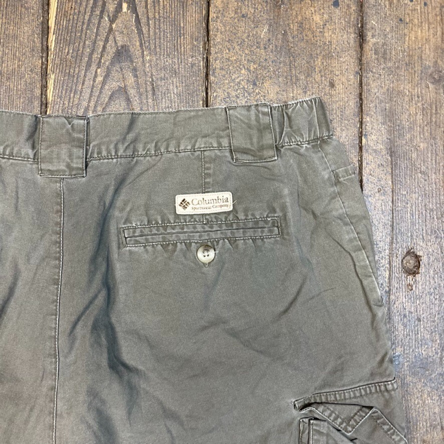 Columbia Cargo Shorts Outdoor Vintage Hiking Pant, Brown, Mens 36" image 8