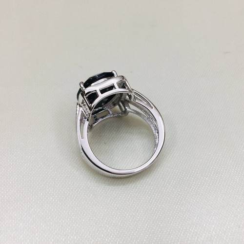 Big Oval Black Onyx Gemstone Ring For Men 925 Silver ring For Men Jewelry - Picture 3 of 3