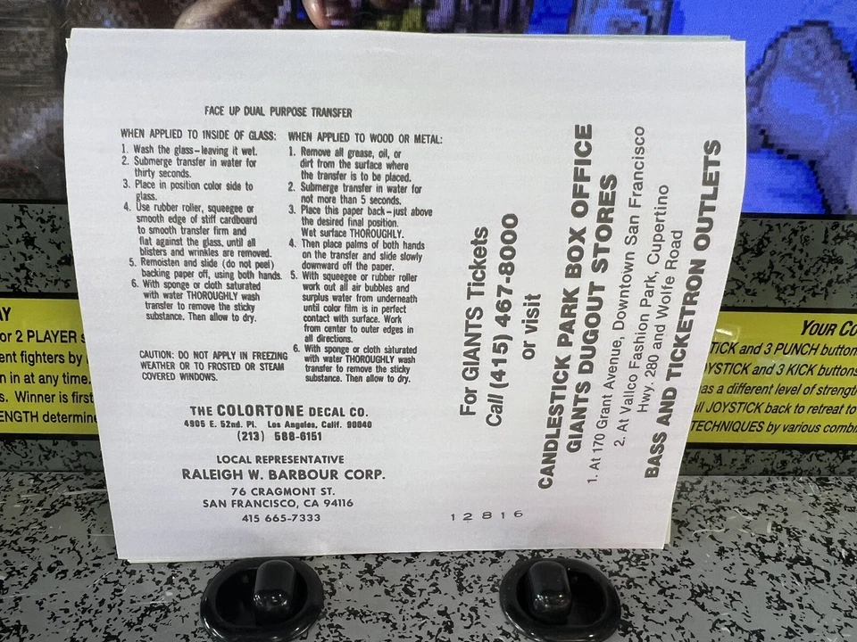 Lot of 10: San Francisco Giants Commemorative 25th Anniversary Decal 4 1/2" x 4" - Image 4 of 4