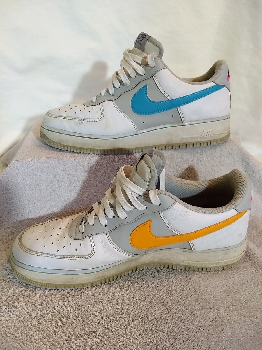 NIKE AIR FORCE 1 \'07 LV8 NBA 75th ANNIVERSARY FIESTA DC8874-100 MEN\'S SIZES New Nike Air Force 1  main image 3