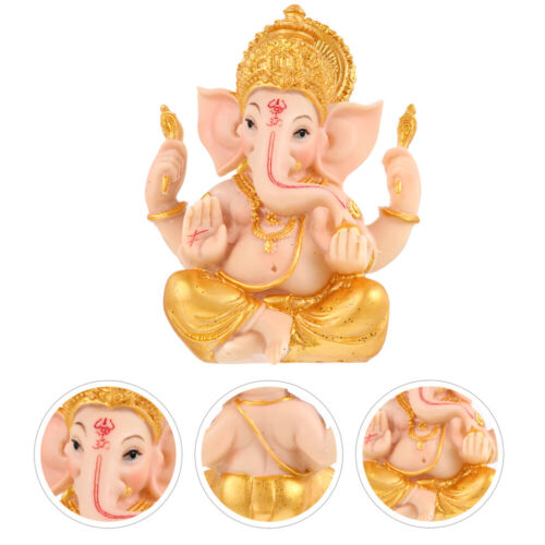 Hindu God Lord Elephant Statue Resin Sculpture for Home/Office Decor - Picture 1 of 12