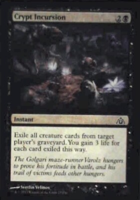 Crypt Incursion - Dragon's Maze: #23, Magic: The Gathering Nm R58