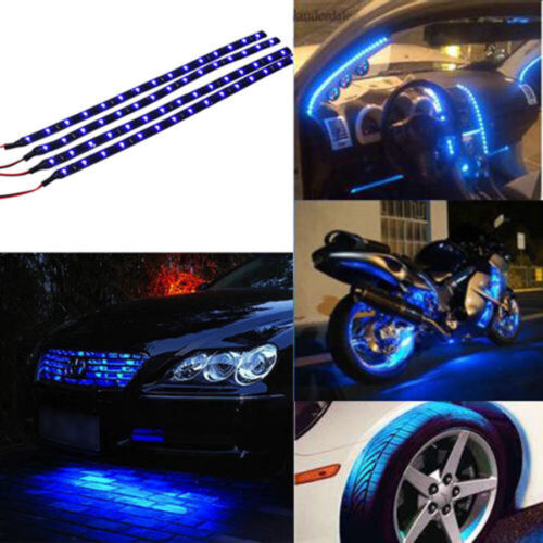 Lot Waterproof 12''/15 DC 12V Motor LED Strip Underbody Light For Car Motorcycle - Picture 3 of 23