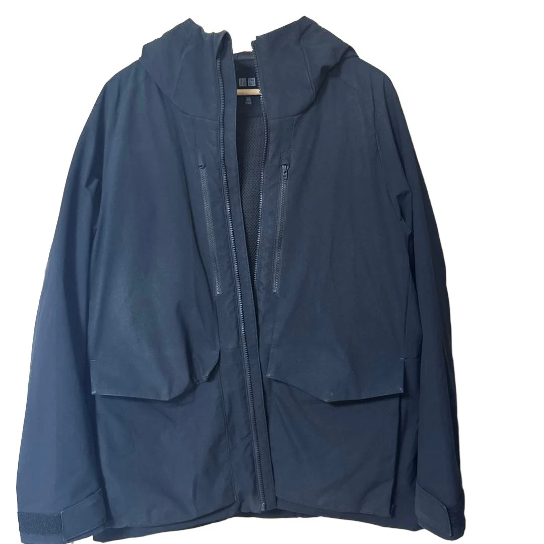 Uniqlo Down Jacket Black L Winter Coat Warm Puffer Outerwear