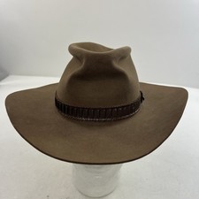 Stetson Stampede 4X Beaver Brown Cowboy Western Hat Size 6 7/8 101 Acorn