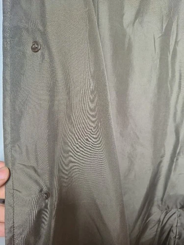 Ermenegildo Zegna Microsilk Trench Coat Silk Italy Water Repellent Sz 54 image 18
