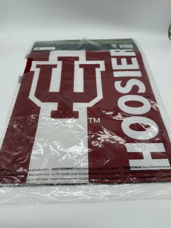 Indiana Hoosiers Embellished Garden Flag Double Sided 12.5" X 18" NCAA - Image 3 of 4