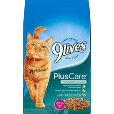 9Lives Plus Care Dry Cat Food 3.15lb Pack of 4 2.27 per pound