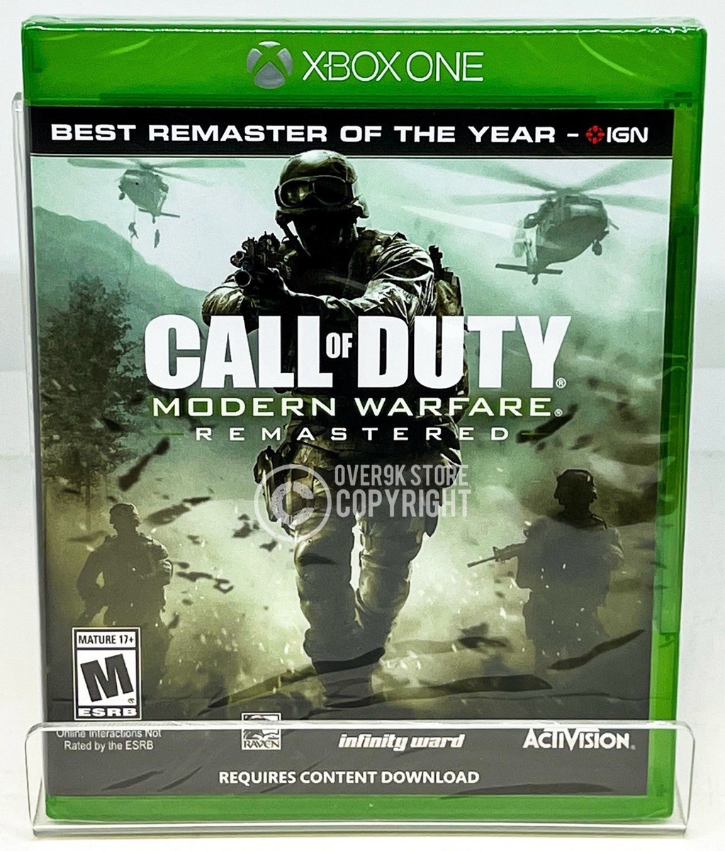 Call of Duty Modern Warfare Remastered Xbox One Brand New Factory  Sealed