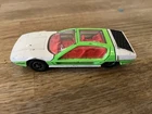 DINKY 189 LAMBORGHINI MARZAL FLUORESCENT GREEN & WHITE, CAST WHEELS VINTAGE 1969