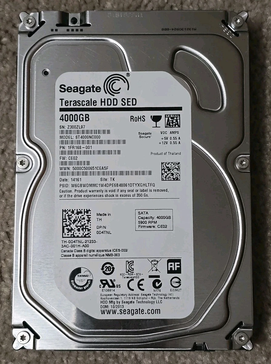 3.5 in Form Factor 4 TB Storage Capacity Internal Hard Disk Drives