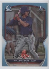 2023 Bowman Draft Chrome Sky Blue Refractor Nazzan Zanetello #BDC-3 1h39