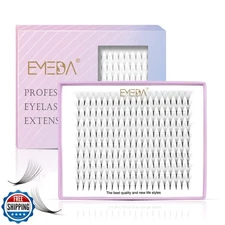 EMEDA 180 Fans Premade Fans Eyelash Extensions 10D Stable D Curl Pointy Base 