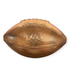 Rare Vintage 1960s–70s Spalding J5R Bronze Finish Football Trophy Display Piece