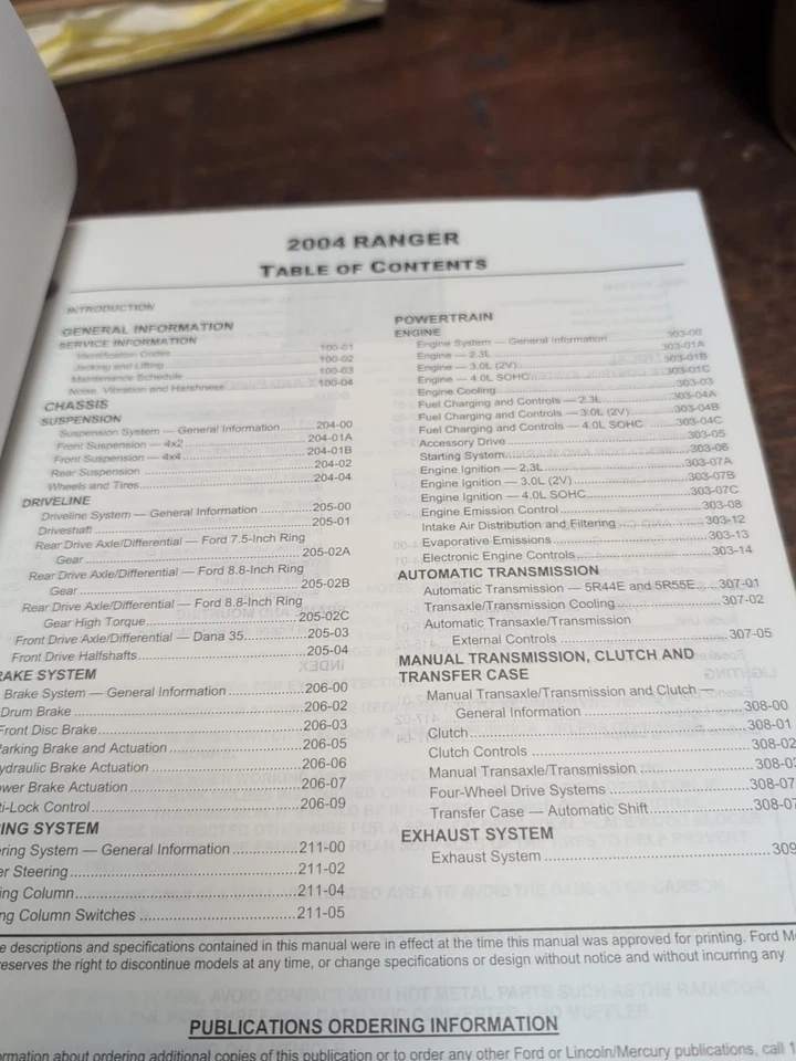 2004 Ford Ranger Shop Service Repair Manual XL XLT Tremor Edge - Image 3 of 4