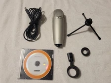Samson C01U - USB Studio Condenser Microphone tripod stand and Cable