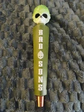 UNIQUE "BAD SONS" HOPPY SKULL BEER TAP IPA 13 " IN GREAT CONDITION