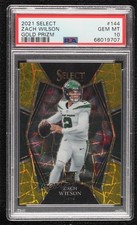 2021 Panini Select Premier Level Gold Prizm 10/10 Zach Wilson PSA 10 GEM MT 4l6