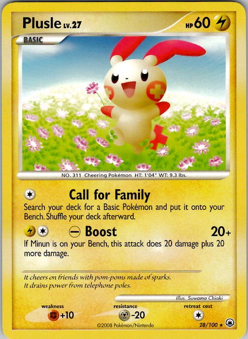 Plusle Majestic Dawn 28/100 Normal LP/NM